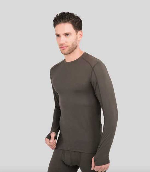 TERRAMAR TERRAMAR THERMOLATOR UNDERGARMENT CREW (LS) SM DARK LODEN TERRA-W9725-S