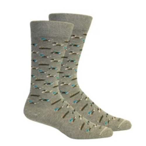 WILSON BROWN CURRITUCK SOCKS 8.5-12 LIGHT GREY/HEATHER