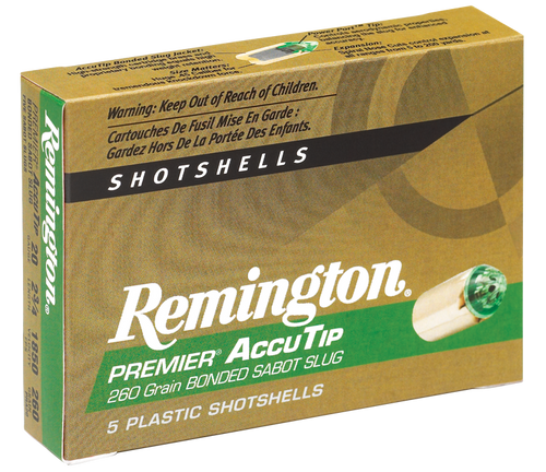 REMINGTON REMINGTON PREMIER ACCUTIP BONDED 20GA 260GR SABOT SLUGS 100RDS CASE REM-20496 CASE