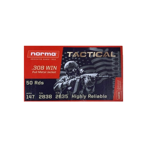 NORMA USA NORMA TACTICAL 308WIN 147GR FMJ 400RD BULK NORMA-2422027 BULK