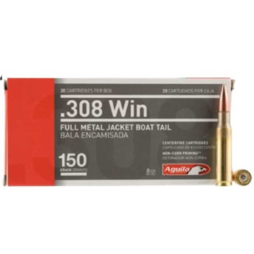AGUILA AGUILA TARGET AND RANGE 308WIN 150GR FMJ 500RDS BULK AGUILA-1E308110 BULK