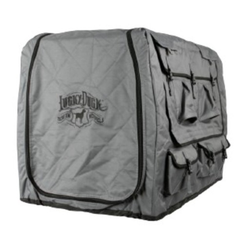 LUCKY DUCK LUCKY KENNEL COVER INTERMEDIATE POLYESTER STORM GRAY
