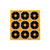 ALLEN EZ AIM ADHESIVE SPLASH 2IN BULLSEYE 12 SHEETS, 108 PIECES ALLEN-15318