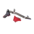 TIMNEY TRIGGERS TIMNEY TRIGGER ALPHA COMPETITION STRAIGHT TRIGGER GLOCK GEN3-4 RED TIMNEY-ALPHA GLOCK 3-4 - RED