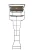 MILLENIUM MILLENIUM L-225-SL LITE DOUBLE LADDER STAND 18FT MILLEN-L-225-SL