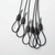 ROLLING THUNDER Rolling Thunder Stainless Steel 6 Drop Duck Tote with Carabiner RTGC-LG-033-SLTOTE-BLK