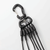 ROLLING THUNDER Rolling Thunder Stainless Steel 6 Drop Duck Tote with Carabiner RTGC-LG-033-SLTOTE-BLK