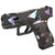 GLOCK Glock G43X Subcompact 9mm 3.41" 10rds, Black/Cyan/Purple - GLUX4350204FRN80NITSCT GLOCK-GLUX4350204FRN80NITSCT