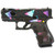GLOCK Glock G43X Subcompact 9mm 3.41" 10rds, Black/Cyan/Purple - GLUX4350204FRN80NITSCT GLOCK-GLUX4350204FRN80NITSCT