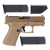 GLOCK Glock 43X MOS K Cut 3.41" 9mm 10rd Pistol, Coyote - UX435Z201FRMOSK GLOCK-UX435Z201FRMOSK