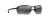 MAUI JIM MAUI JIM HOOKIPA ULTRA G SHINY BLACK W/NEUTRAL GREY MAUI-336-02B