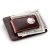 Orvis Bison Buffalo-Nickel Brown Leather Money Clip