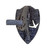 GSM-SKULL HOOKER SKULL HOOKER TURKEY FAN WALL/TABLE MOUNT BLACK STEEL SKULL-SKH-TURK-ASSY-BLK