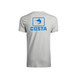 COSTA EMBLEM MARLIN SS CREW HEATHER GRAY LARGE