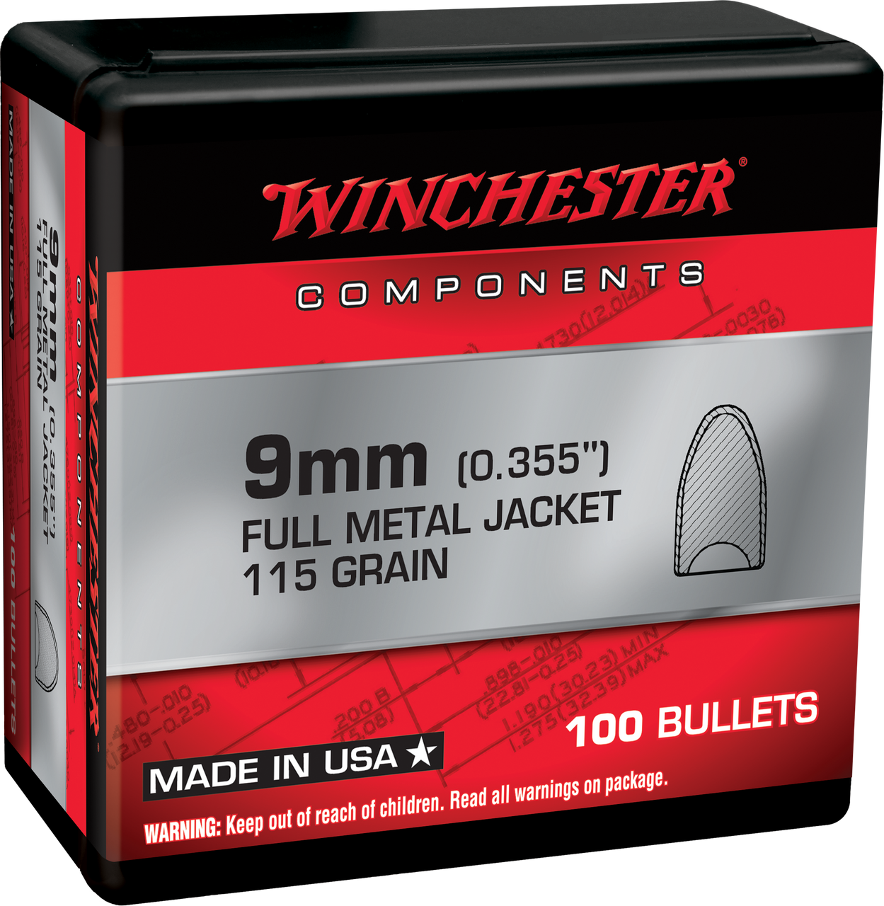 Winchester 9mm Luger – 100rd