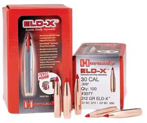 Hornady Eld-x, Horn 3074 Bull .308 178 Eld-x 100/15 Hornady Eld-x, Horn 3074 Bull .308 178 Eld-x 100/15