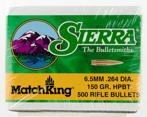Sierra Matchking, Sierra 1755c .264 150 Hpbt Match 500 Sierra Matchking, Sierra 1755c .264 150 Hpbt Match 500