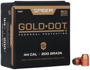 Speer Ammo Gold Dot, Speer 4427      Bull .429 200 Gdhp(spl)       50/5