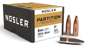 Nosler Partition, Nos 35277 Partition  8mm 200 Sptzr  50