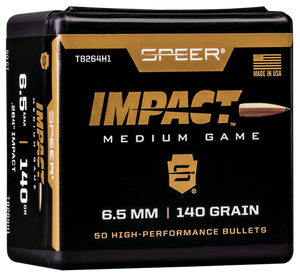 Speer Ammo Impact, Speer Tb264h1   Bull .264 140 Tiped Plted Cb  50/5