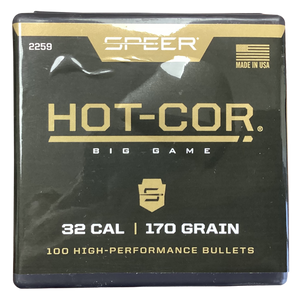 Speer Ammo Hot-cor, Speer 2259      Bull .321 170 Fn             100/5