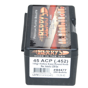 Berrys Superior, Berrys 84477 45 .452 185gr Hbrn 250 Berrys Superior, Berrys 84477 45 .452 185gr Hbrn 250