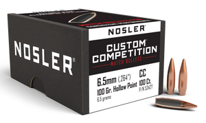 Nosler Custom, Nos 53427 Cc 6.5 100 Cc Hpbt 100 Nosler Custom, Nos 53427 Cc 6.5 100 Cc Hpbt 100