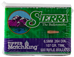 Sierra Tipped Matchking, Sierra 7407c .264 107 Tipped Mk 500 Sierra Tipped Matchking, Sierra 7407c .264 107 Tipped Mk 500