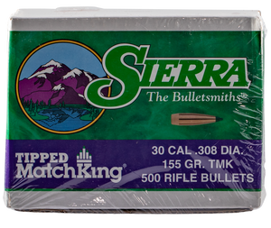 Sierra Tipped Matchking, Sierra 7755c .308 155 Tipped Mk 500 Sierra Tipped Matchking, Sierra 7755c .308 155 Tipped Mk 500