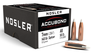 Nosler Accubond, Nos 59992 Accubond 284 140 Sptzr 50 Nosler Accubond, Nos 59992 Accubond 284 140 Sptzr 50