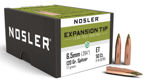 Nosler E-tip, Nos 59765 E-tip 6.5mm 120 Lf 50 Nosler E-tip, Nos 59765 E-tip 6.5mm 120 Lf 50