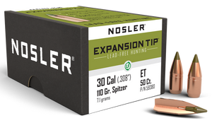 Nosler E-tip, Nos 59380 E-tip 30 110 Lf 50 Nosler E-tip, Nos 59380 E-tip 30 110 Lf 50