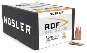 Nosler Rdf, Nos 54722 Rdf Match 6.5mm 130 Hpbt 500 Nosler Rdf, Nos 54722 Rdf Match 6.5mm 130 Hpbt 500