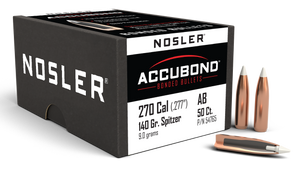 Nosler Accubond, Nos 54765 Accubond 270 140 Sptzr 50 Nosler Accubond, Nos 54765 Accubond 270 140 Sptzr 50