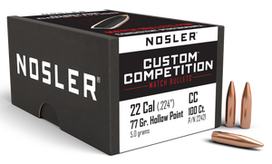 Nosler Custom, Nos 22421 Cust Comp 224 77 Hpbt 100 Nosler Custom, Nos 22421 Cust Comp 224 77 Hpbt 100