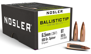 Nosler Ballistic Tip, Nos 26100 Blstc Hnt 6.5 100 Sptzr 50 Nosler Ballistic Tip, Nos 26100 Blstc Hnt 6.5 100 Sptzr 50