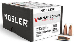 Nosler Varmageddon, Nos 17205 Varmageddon 17 20 Fbh 100 Nosler Varmageddon, Nos 17205 Varmageddon 17 20 Fbh 100