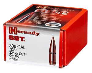 Hornady Sst, Horn 33202 Bull .338 225 Sst 100/15 Hornady Sst, Horn 33202 Bull .338 225 Sst 100/15