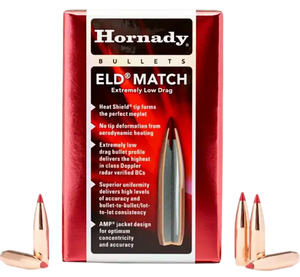 Hornady Eld Match, Horn 2561   Bull .257 134 Eld Match         100/15