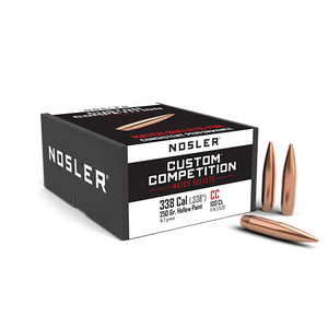 Nosler Custom, Nos 57520 Cc 338 250g Hpbt Bullets 100 Nosler Custom, Nos 57520 Cc 338 250g Hpbt Bullets 100