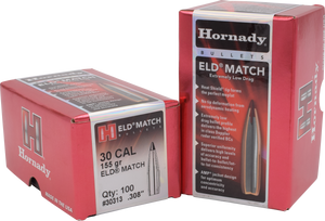 Hornady Eld Match, Horn 30313 Bull .308 155 Eldm 100/15 Hornady Eld Match, Horn 30313 Bull .308 155 Eldm 100/15