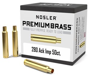 Nosler Premium Brass, Nos 10175 Custom Brass 280 Ack      50