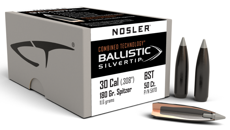 Nosler Ballistic Silvertip, Nos 51170 Blstc St    30 180 Bt     50