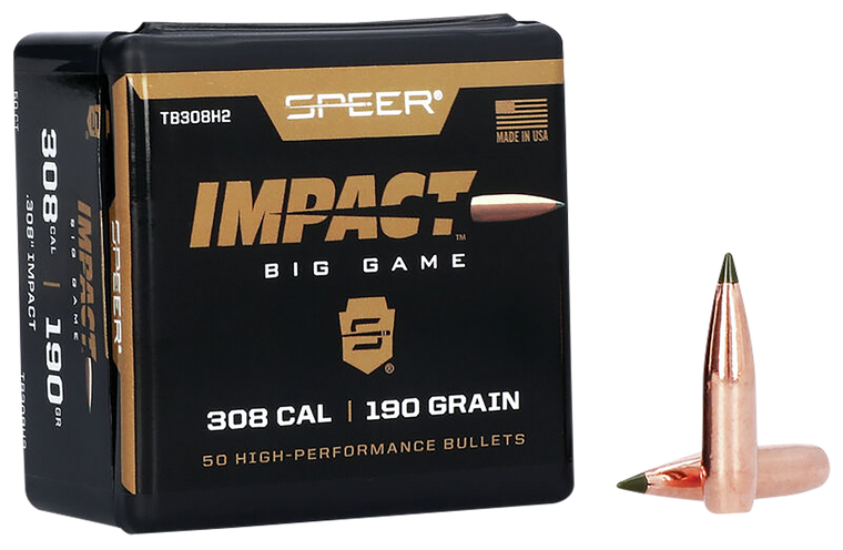 Speer Ammo Impact, Speer Tb308h2   Bull .308 190                 50/5