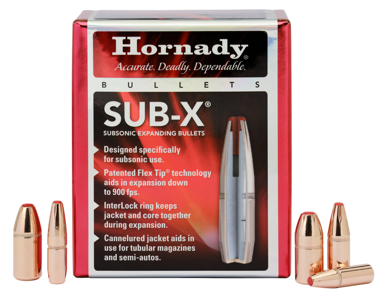 Hornady Sub-x, Horn 45031  Bull .452 395 Sub-x              50/15
