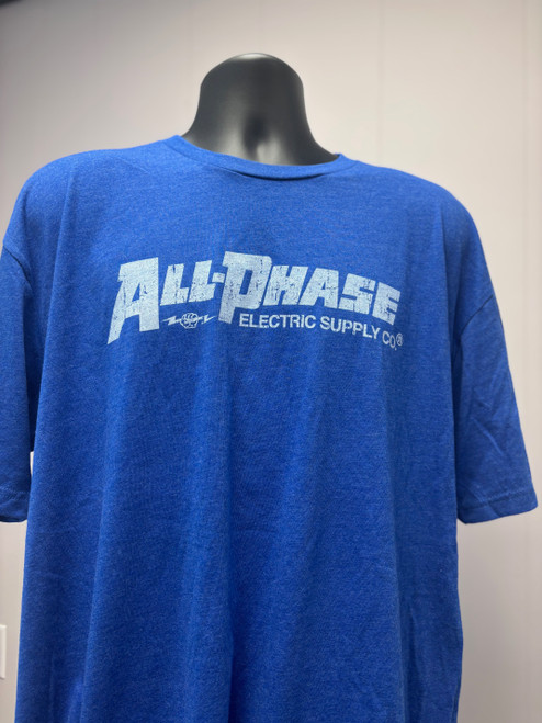 All-Phase Royal Blue Distressed Vintage T-shirt