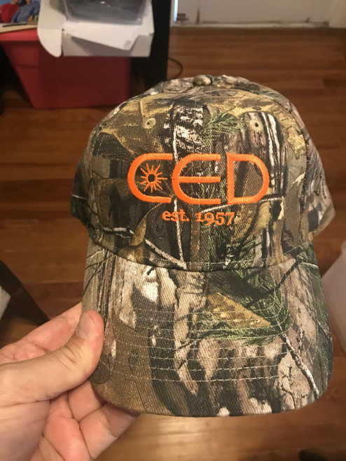 KC Caps 6 Panel CED est 1957 Camo Hat