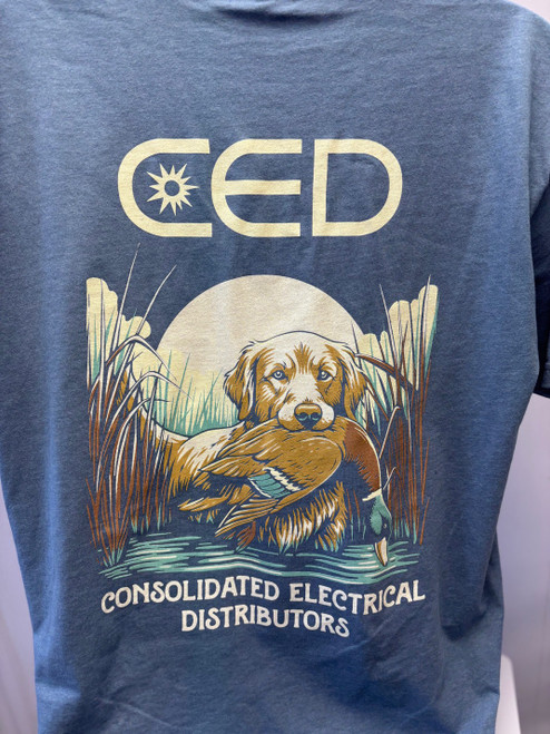 CED Next Level Heather Slate Duck Dog T-Shirt