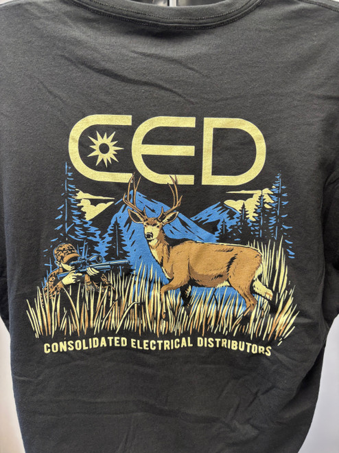 CED Next Level Black Deer Hunter T-Shirt