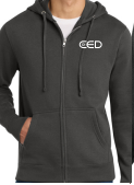 CED District Charcoal VIT Fleece Full-Zip Hoodie